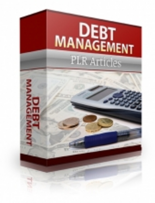 Product picture Debt Management PLR Articles 