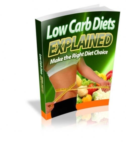 Product picture Low Carb Diets Explained - Make The Right Diet Choice (Mrr)